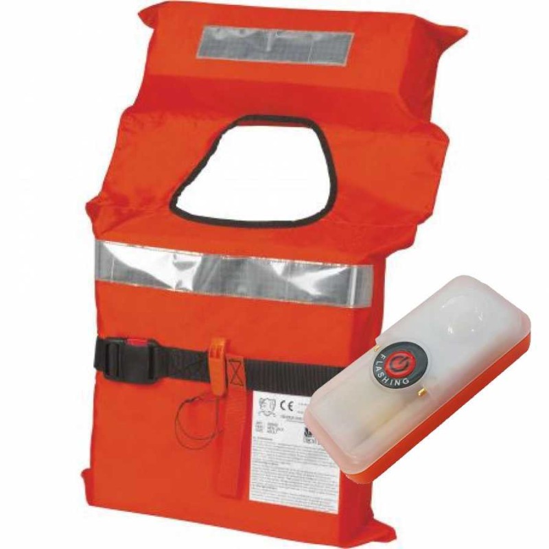 Kit 4 giubbotti Salvagente Samoa 150N e Luce LED Solas